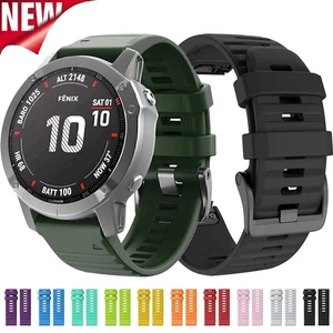 Quick Fit Silikon Armband Für Garmin Fenix E 8 7X 7 6X/6 Pro 5X/5 Plus 3 HR Epix - Bild 1 von 38
