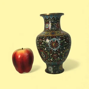 Chinesische Cloisonné Vase 19. Jahrhundert - Bild 1 von 7