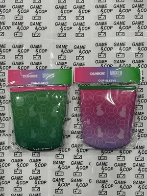 Juego de mangas Dunkin X Wicked Cup rosa y verde - edición limitada colaboración - ¡Envío ahora! Foto 1 de 4