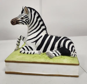 Mann Zebra Spieluhr Safari Japan Vintage 80er - Steins Garten Geschenk Original - Bild 1 von 5