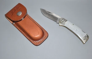 C. Jul. HERBERTZ Klappmesser 440er Taschenmesser mit Lederetui top Fach #F5 - Bild 1 von 8