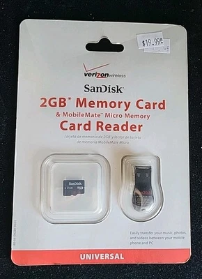 2 GB MICRO SD Memory Card W/ Reader Verizon - Image 1 of 3