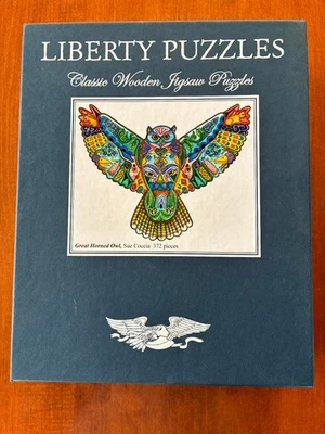 Rompecabezas Liberty "Gran Búho Cornudo" (372 Piezas de Madera) Foto 1 de 4