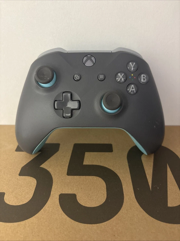 Xbox Controller Working Great Condition Grey And Blue - Image 1 of 1