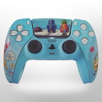 Custom Made Sony PlayStation 5 Dualsense Controller - SpongeBob Themed - Image 1 of 3