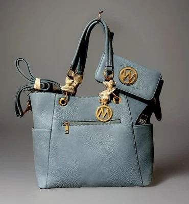 MKF Collection Bonita Tote Bag /purse By Mia K. - Powder Blue  - New - Image 1 of 4