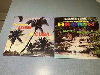 Orquesta Aragon CUBA 2 LP Vinyl Record VG Tested GUANTANAMERA  EL MANISERO  ETC - Image 1 of 4