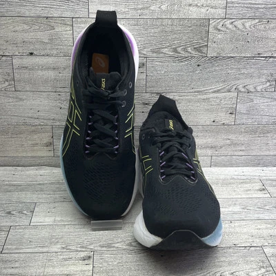 Asics Gel Nimbus 25 1012B437 Negro Púrpura Zapatos para Correr Tenis Mujer Talla 8 Foto 1 de 4