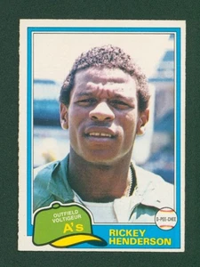 1981 O-Pee-Chee Baseball Card - #261 Rickey Henderson, NM/MT - Picture 1 of 2
