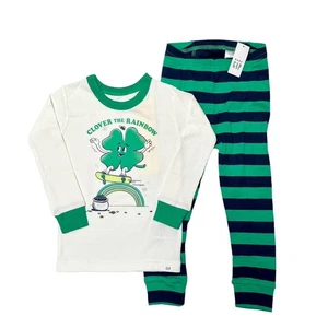 NWT Gap Organic Shamrock PJs Size 2 - Picture 1 of 5