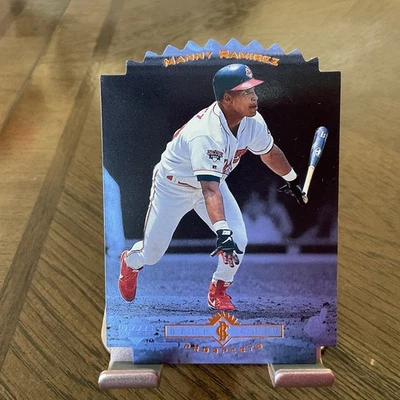 1996 Upper Deck #BC20 MANNY RAMIREZ Blue Chip Prospects Die-Cut  - Image 1 of 2