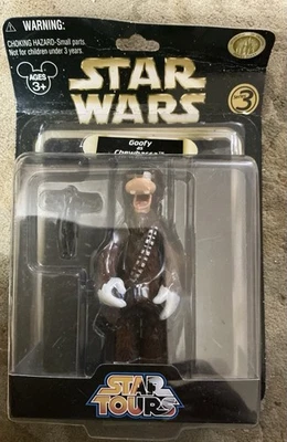 Фигурка NOC 2009 Disney Star Wars Star Tours Goofy As Chewbacca серия 3 ЧИТАЙТЕ КАК НОВАЯ В УПАКОВКЕ - Изображение 1 из 3