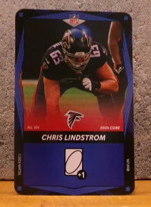UNO ELITE EXCLUSIVE FOOTBALL CARD ATLANTA FALCONS CHRIS LINDSTROM - Picture 1 of 2
