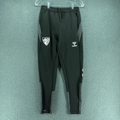 Pantalones de fútbol Hummel Malaga C.F para hombre XS negros con cordón ajuste cónico Foto 1 de 4
