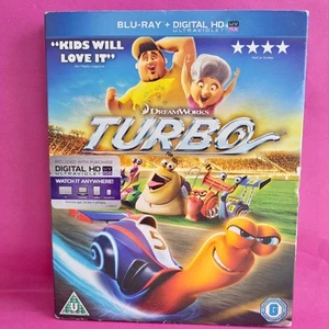 Turbo 2013 Blu-ray with Cardboard Slipcase. Dreamworks Animated Family Kids Film - Picture 1 of 3