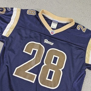St. Louis Rams Trikot Jungen Large blau gold NFL Football Marshall Faulk 28 Reebok - Bild 1 von 12