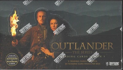 Outlander Temporada 5 Caja Hobby Sellada de Fábrica 1 Tarjeta Automática y 1 Armario Cryptozoic Foto 1 de 2