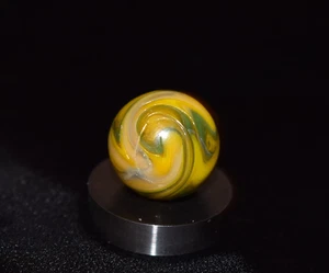 JABO/⏩DAS 🐏 Rams Head Patten🐏 Opaque Swirl Marble Size .734=47/64" MINT - Picture 1 of 6
