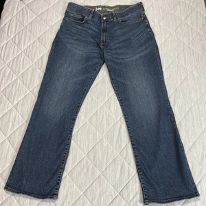 Lee Extreme Motion Jeans Mens 36x30 Actual *36x29 Bootcut Blue Comfort Stretch - Picture 1 of 17