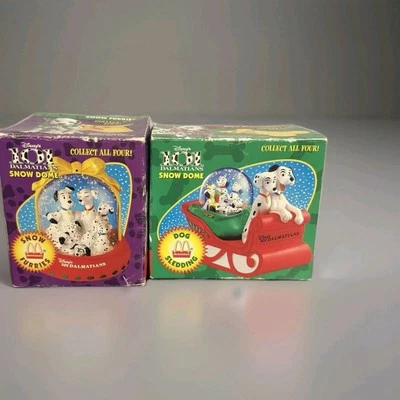 Disney 101 Dalmatians McDonalds 1996 Ornament Lot of 2 Christmas Ornaments NOB! - Image 1 of 3