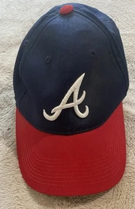 Outdoor Cap Hat Mens S/M One Size MLB Atlanta Braves Blue Red Adjustable - Picture 1 of 6