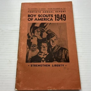 Boy Scouts of America 1949 40th Annual Report to Congress Paperback BO-170 - Picture 1 of 6
