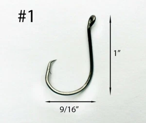 PAQUETE DE 1000 Ganchos de Pesca Circular Offset TACKLEWORKS 7384 Talla #1 - Imagen 1 de 1