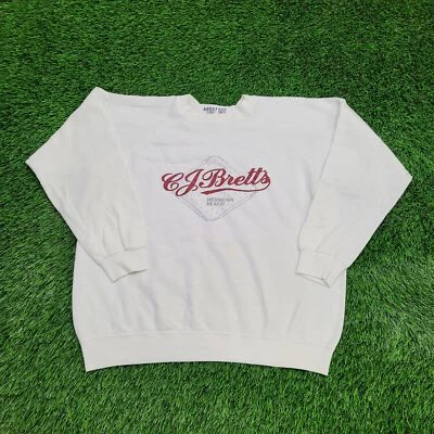 Sudadera De Colección Años 80 CJ-Bretts Hermosa-Beach Bar Mujer Grande 22x21 Recortada Foto 1 de 4
