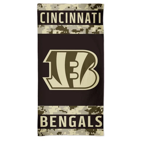 CINCINNATI BENGALS DIGITAL CAMO 30"X60" SPECTRA BEACH TOWEL NEW WINCRAFT 👀 Cover
