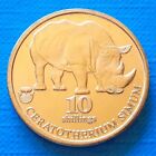 Biafra Free State 10 Shillings 2020 Unc White Rhinoceros Rhino Unusual Coinage