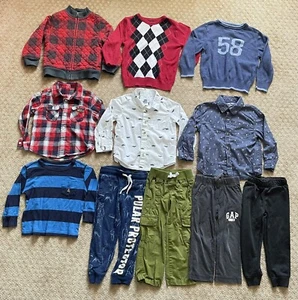Lot Of 11 Boys Long Sleeve Shirts, Sweatshirts & Pants Size 3T Mixed Brand - Picture 1 of 13