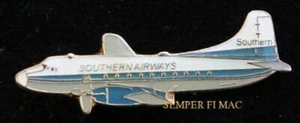 SOUTHERN AIRWAYS MARTIN 404 HAT LAPEL PIN PILOT CREW WING GIFT AIRLINER WOW! - Picture 1 of 12