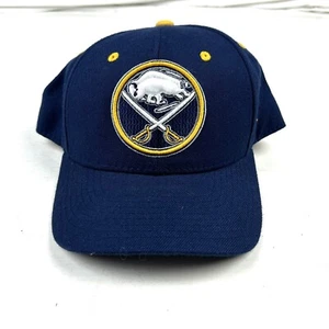 NHL Buffalo Sabres Zephyr Fitted 73/8 Yellow Dark Blue Hat - Picture 1 of 6