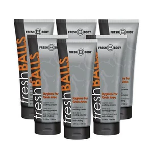 Fresh Body FB - Fresh Balls Lotion, 3.4 fl oz (6 Pack) | Men's Anti-Chafing S... - Picture 1 of 5