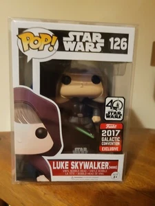funko pop luke skywalker hood galactic con 2017 - Imagen 1 de 6