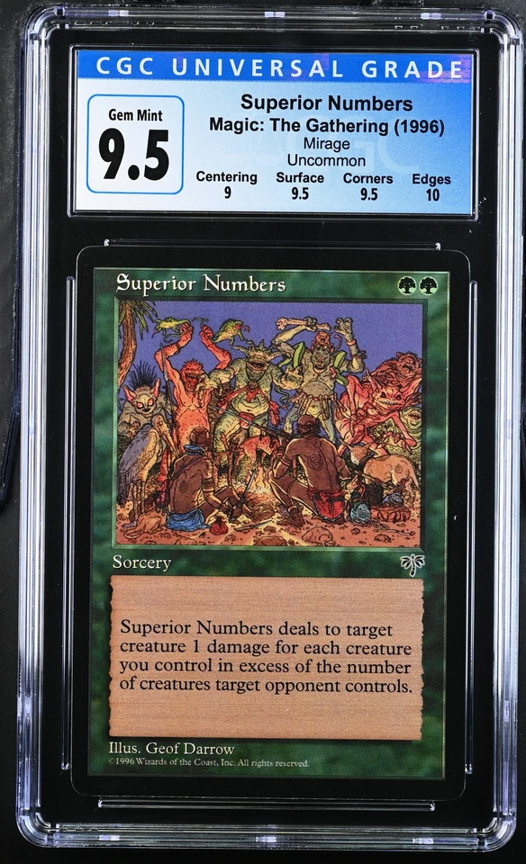 SUPERIOR NUMBERS Mirage U CGC 9.5 MTG [Nostalgium] - Image 1 of 2