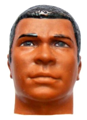 Figura de boxeo Mego negra 1976 Muhammad Ali 10" -- Cabeza tbn Foto 1 de 2