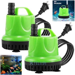 Powerful Water Pump Hydroponics Pond Fountain Aquariums Submersible Fish Tank - Picture 1 of 24
