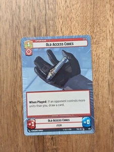 Star Wars Unlimited TCG - SWU - Old Access Codes Hyperspace - NM Cond - Picture 1 of 1