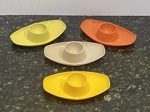 Lot Of 4 VALON GESCHIRR GERMANY MCM Mid-Century Modern Melamine Egg Cups Easter - Picture 1 of 8