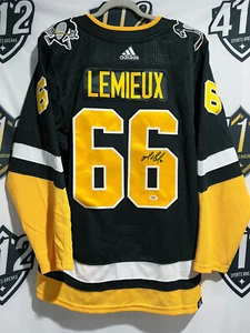 MARIO LEMIEUX Pittsburgh Penguins SIGNED Autograph JERSEY PSA COA Adidas Pro 52 - Picture 1 of 4