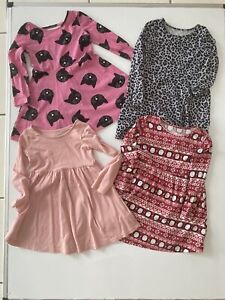 Girl's Size 4T The Children's Place Lot of 4 Long Sleeve Dresses
