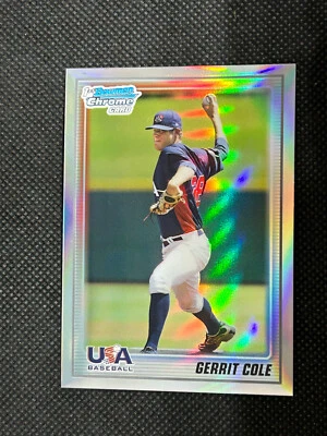 GERRIT COLE 2010 Bowman Chrome USA Refractor Rookie Card USA-BC5 369/777 - Image 1 of 2