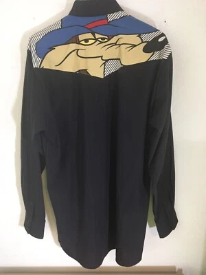 De Colección Sun Faded Looney Tunes Wild E. Coyote Karman Colección Occidental Para Hombre Grande Foto 1 de 4