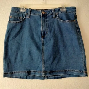 Falda vaquera Lee talla 12 azul jean mini bolsillos informal elástica  - Imagen 1 de 9