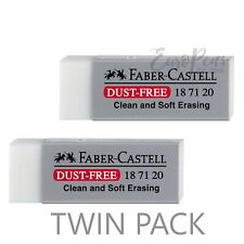 Faber-Castell Dust-free Eraser Rubber White 187120 TWIN PACK