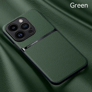 Coque Etui Antichoc Pour iPhone 16 15 Pro Max 14 13 Cuir Silicone Magsafe Case - Zdjęcie 1 z 18