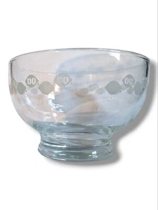 Vintage Clear Glass Dairy Queen "DQ" Logo Ice Cream Sundae Dishes 3 And 1/2 In - Picture 1 of 5
