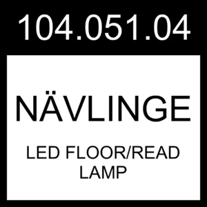 IKEA NAVLINGE NÄVLINGE LED Floor/read Lamp Black 104.051.04 - Picture 1 of 1