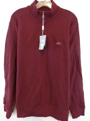 Greg Norman Shirt Men's M Maroon Signature Series 1/4 Zip Jacket New With Tags - Image 1 of 4